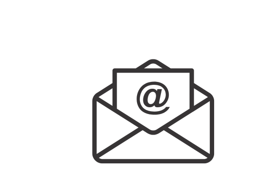 Email icon representing communication or contact.